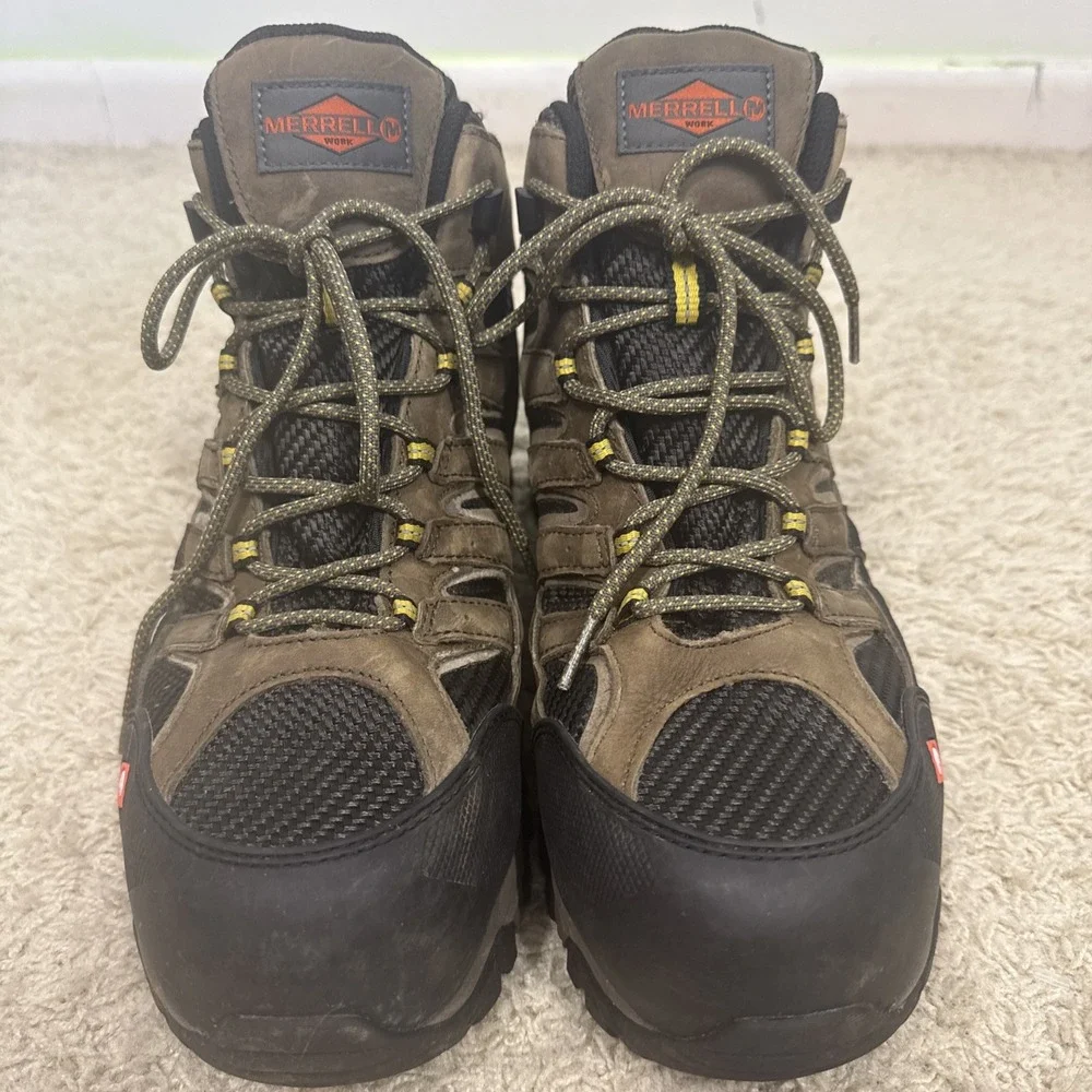 Merrell Moab 2 Work Boots Men's 11M J15753 Composite Toe Waterproof Leather